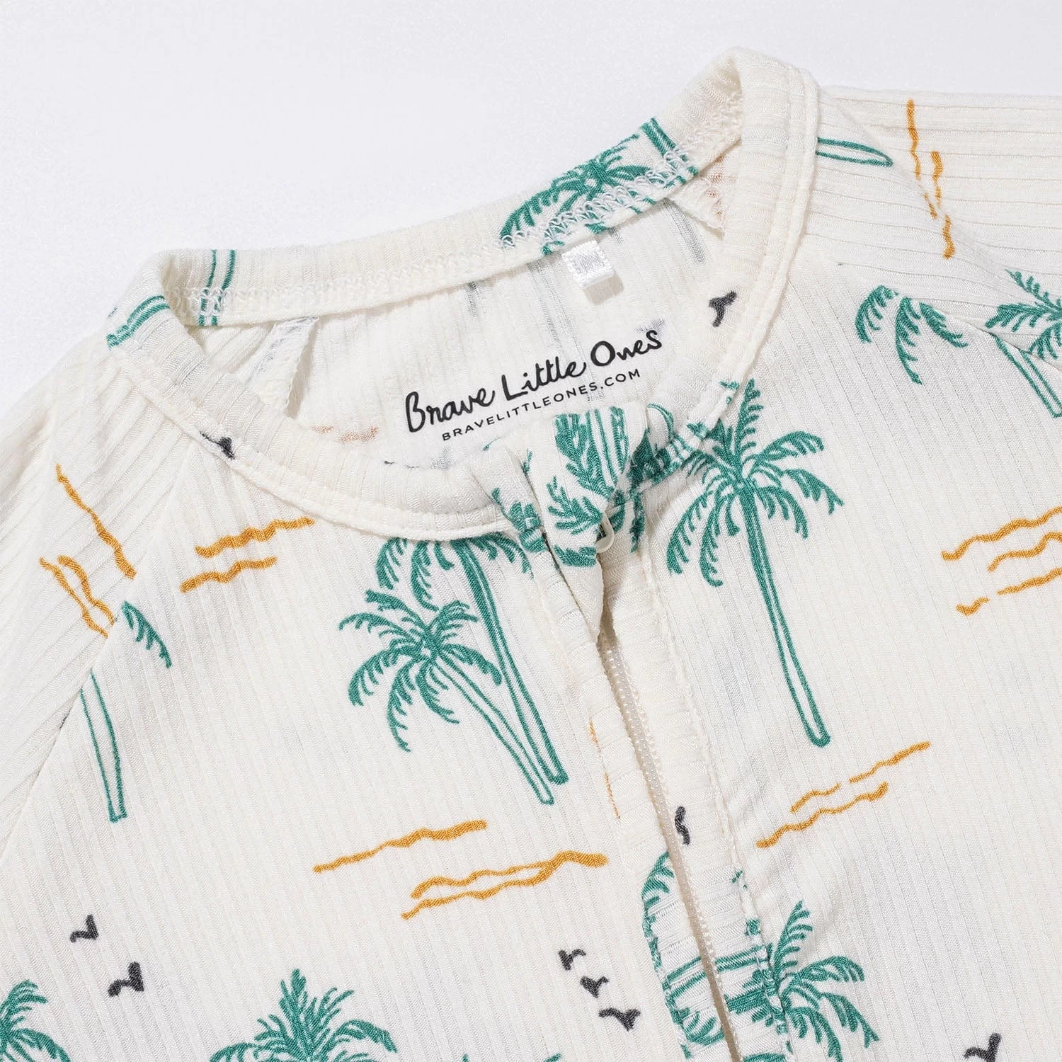 Palm Trees Zip Romper 5 Palm Trees Zip Romper - Image 3