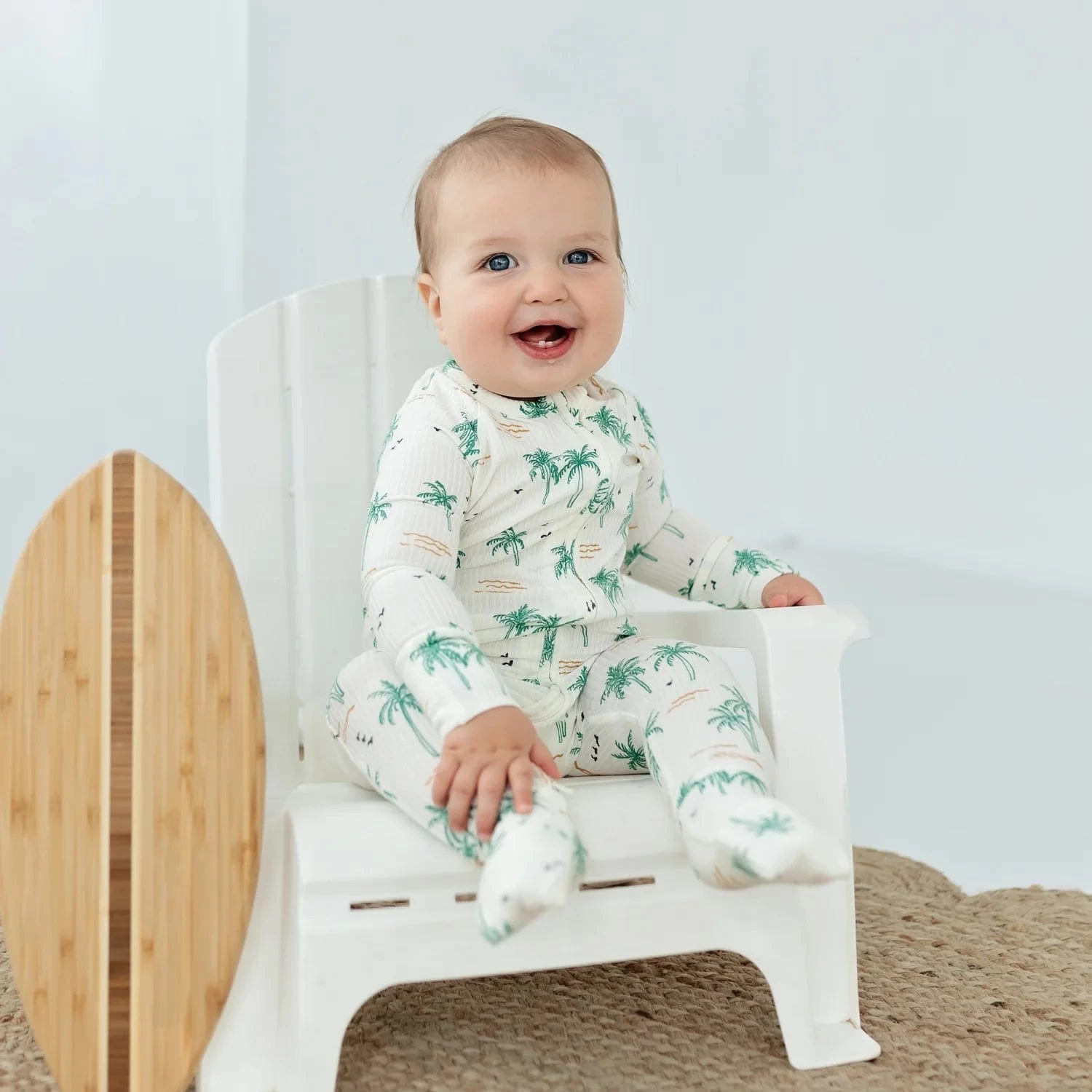 Palm Trees Zip Romper 8 Palm Trees Zip Romper - Image 6