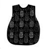 Monochrome Pineapple Bapron -Baby Product Shop pineapplebw1
