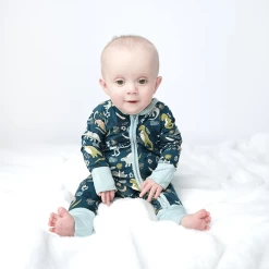 Prehistoric Dinosaur Bamboo Convertible Romper Sleeper Pajama Baby -Baby Product Shop prehistoric dinosaur bamboo convertible romper sleeper pajama baby emerson and friends baby toddler clothing lil tulips 30406358171766