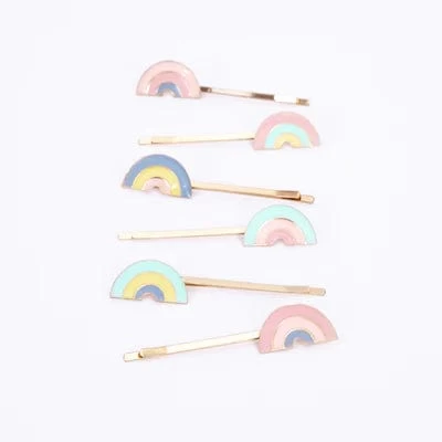 Meri-Meri Rainbow Enamel Hair Slides 4 Meri-Meri Rainbow Enamel Hair Slides - Image 2