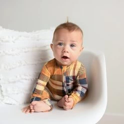 River Plaid Zip Romper -Baby Product Shop river plaid zip romper gigi and max baby toddler clothing lil tulips 30887417806966