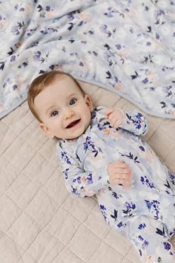 Sleeper - Ink Floral -Baby Product Shop sleeper ink floral loulou lollipop lil tulips 29968907337846
