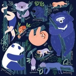 Chronicle Books Tree-dwelling Slowpokes 500 Piece Family Puzzle 7 Chronicle Books Tree-dwelling Slowpokes 500 Piece Family Puzzle -Baby Product Shop slowpoke2