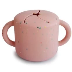 Mushie Snack Cup (Powder Pink Confetti)