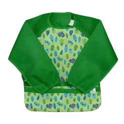Green Sprouts Snap + Go® Easy-wear Long Sleeve Bib Green Buglife
