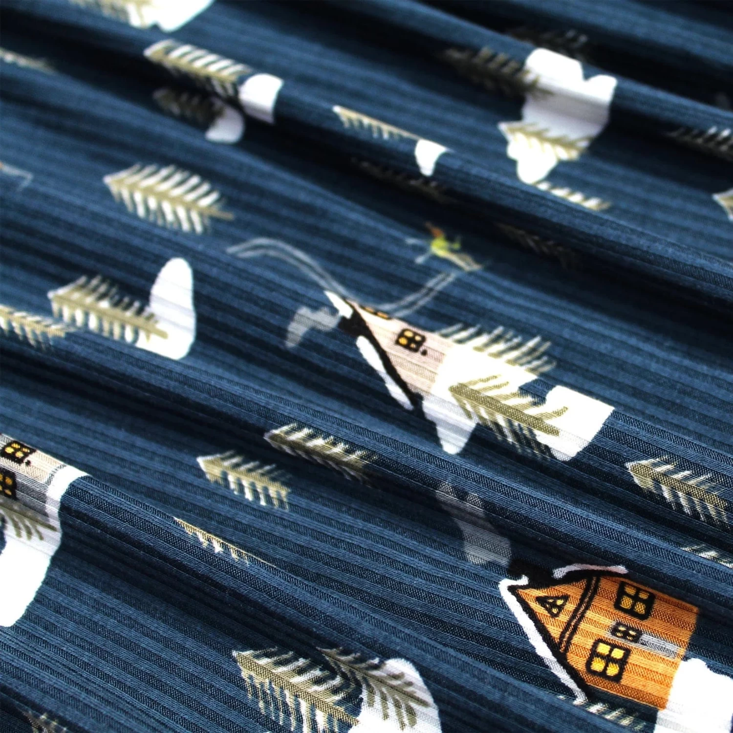 Snowy Village Ribbed Zip Romper 4 Snowy Village Ribbed Zip Romper - Image 2