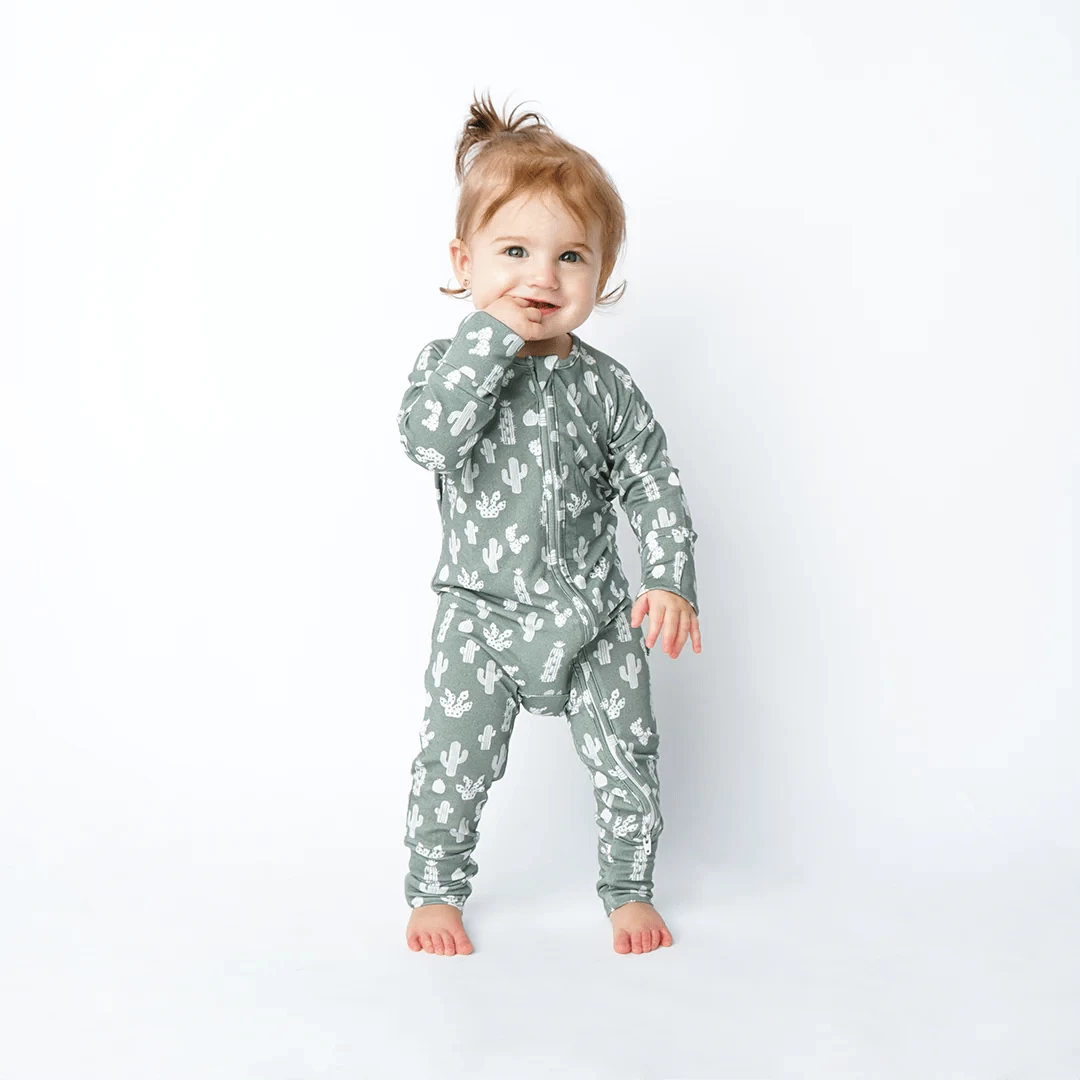 Stay Sharp Cactus Bamboo Baby Pajama 4 Stay Sharp Cactus Bamboo Baby Pajama - Image 2