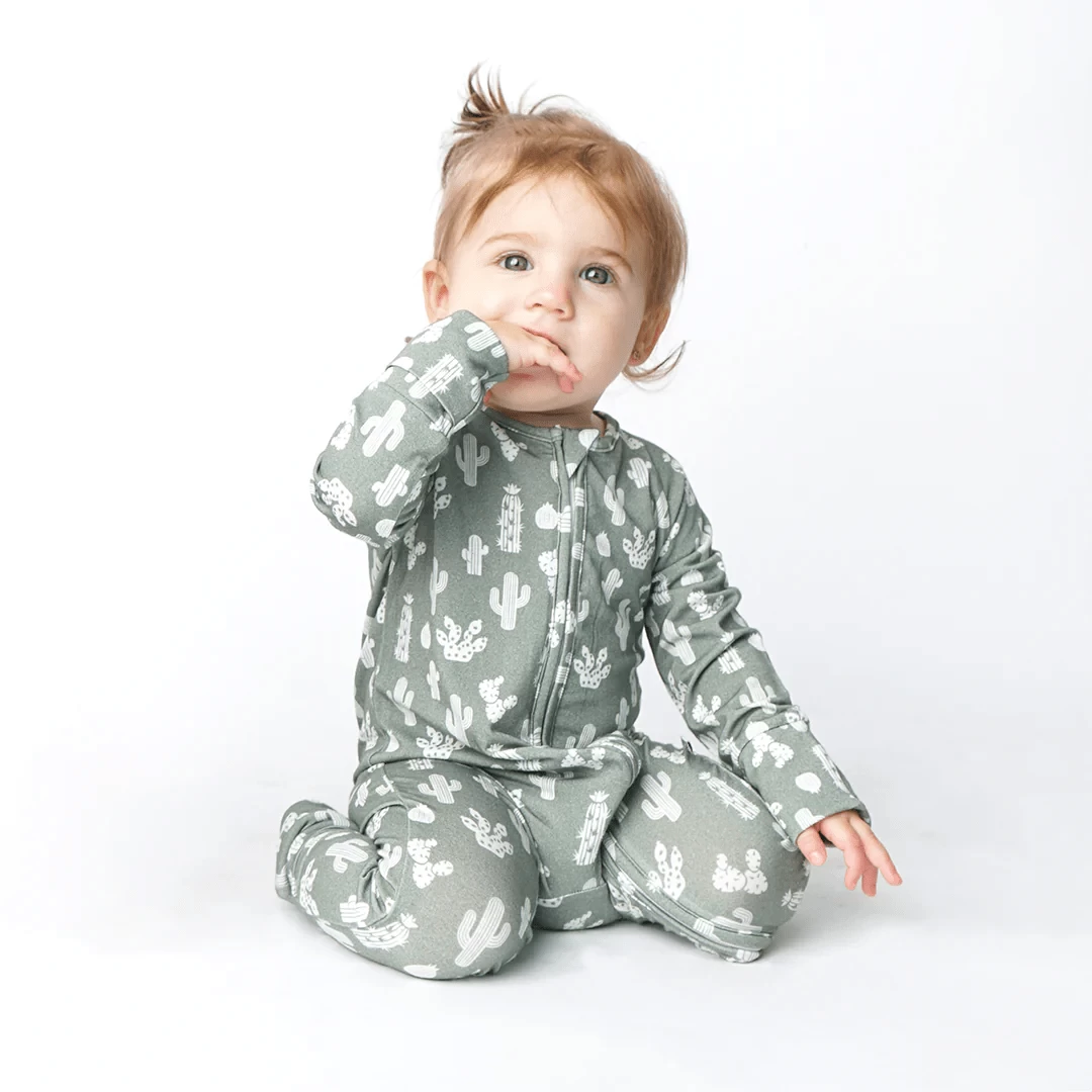 Stay Sharp Cactus Bamboo Baby Pajama 5 Stay Sharp Cactus Bamboo Baby Pajama - Image 3