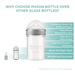 The Original Mason Bottle 13 The Original Mason Bottle -Baby Product Shop the original mason bottle mason bottle lil tulips 29839997304950