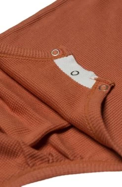 Waffle Long Sleeve Bodysuit - Sienna -Baby Product Shop waffle long sleeve bodysuit sienna loulou lollipop lil tulips 29968663969910