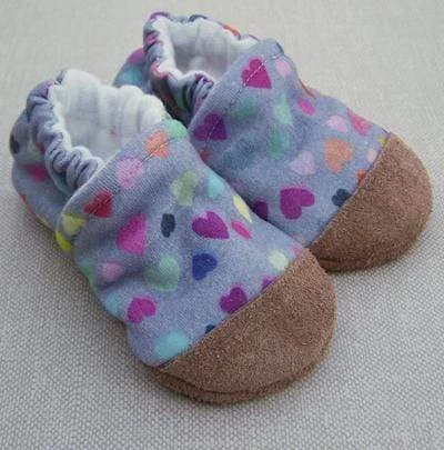 Watercolor Hearts Organic Slippers 3 Watercolor Hearts Organic Slippers
