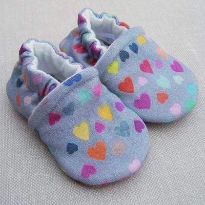 Watercolor Hearts Organic Slippers 4 Watercolor Hearts Organic Slippers - Image 2