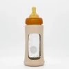 Hevea Wide Neck Baby Glass Bottle With Sleeve (250ML/8.5oz) - Sand -Baby Product Shop wide neck baby glass bottle with sleeve 250ml 8 5oz sand hevea hevea lil tulips 31004294578294