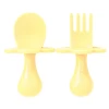 Yellow Toddler Fork & Spoon Set -Baby Product Shop yellow toddler fork spoon set grabease lil tulips 28451885318262