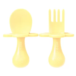 Yellow Toddler Fork & Spoon Set