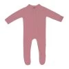Zippered Footie In Dusty Rose -Baby Product Shop zippered footie in dusty rose kyte baby lil tulips 30909984112758