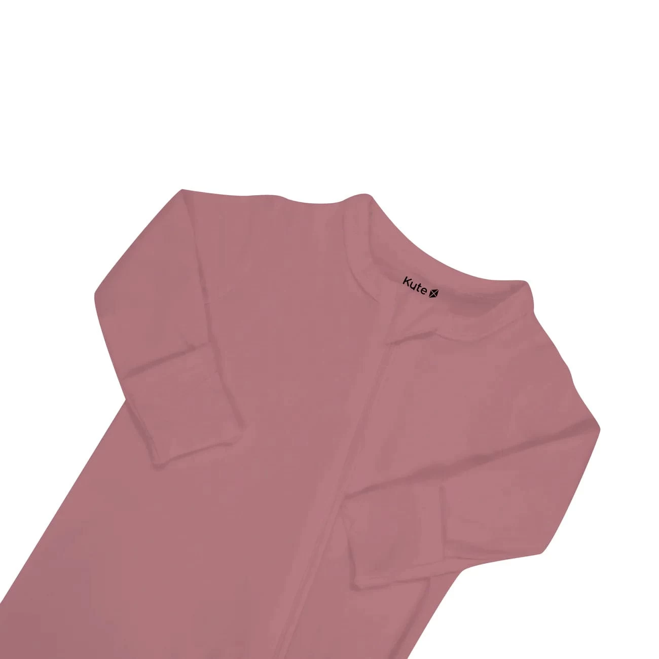 Zippered Footie In Dusty Rose 5 Zippered Footie In Dusty Rose - Image 3