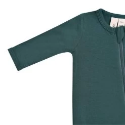 Zippered Footie In Emerald -Baby Product Shop zippered footie in emerald kyte baby lil tulips 12112271933558