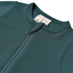 Zippered Footie In Emerald -Baby Product Shop zippered footie in emerald kyte baby lil tulips 12112272064630