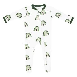 Zippered Footie In Hunter Rainbow