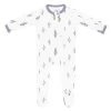 Zippered Footie In Lavender -Baby Product Shop zippered footie in lavender kyte baby lil tulips 30601373286518