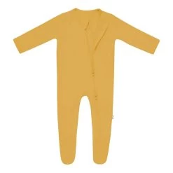 Zippered Footie In Marigold -Baby Product Shop zippered footie in marigold kyte baby lil tulips 29974971842678