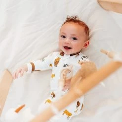 Zippered Footie In Moo -Baby Product Shop zippered footie in moo kyte baby lil tulips 29974981279862