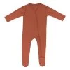 Zippered Footie In Rust 1 Zippered Footie In Rust -Baby Product Shop zippered footie in rust kyte baby lil tulips 29974973743222