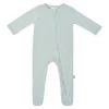Zippered Footie In Sage -Baby Product Shop zippered footie in sage kyte baby lil tulips 12112286515318
