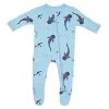 Zippered Footie In Stream Shark 1 Zippered Footie In Stream Shark -Baby Product Shop zippered footie in stream shark kyte baby lil tulips 30601305948278