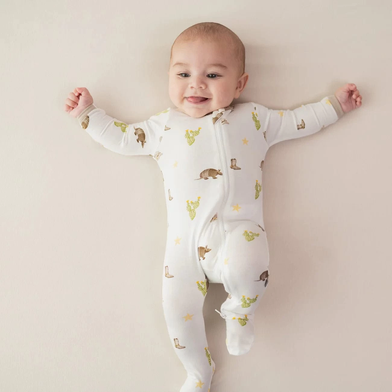 Zippered Footie In Western 4 Zippered Footie In Western - Image 2